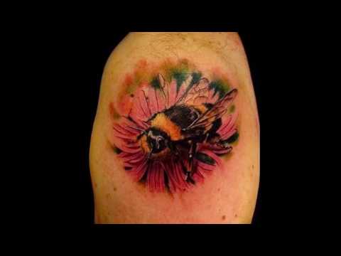 Значение тату шмель - примеры фото готовых татуировок