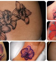 Значение татуировки орхидея — пример готовой тату