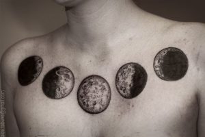 Значение татуировки с изображением луны - фото