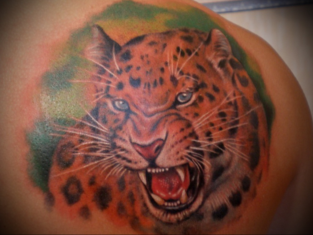 Татуировка «Леопард» и ее значение — фото