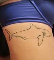 фото тату Акула от 15.11.2017 №007 — Shark Tattoo — tattoo-photo.ru