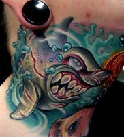 фото тату Акула от 15.11.2017 №013 — Shark Tattoo — tattoo-photo.ru