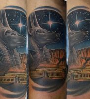 фото тату Анубис от 15.11.2017 №004 — Anubis tattoo — tattoo-photo.ru