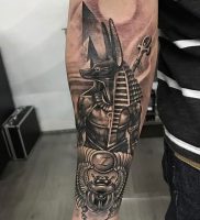 фото тату Анубис от 15.11.2017 №005 — Anubis tattoo — tattoo-photo.ru