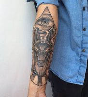 фото тату Анубис от 15.11.2017 №011 — Anubis tattoo — tattoo-photo.ru