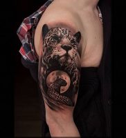 фото тату Леопард от 18.11.2017 №008 — tattoo Leopard — tattoo-photo.ru