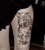 фото тату Леопард от 18.11.2017 №010 — tattoo Leopard — tattoo-photo.ru