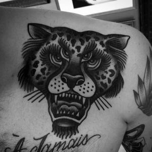 фото тату Леопард от 18.11.2017 №080 - tattoo Leopard - tattoo-photo.ru