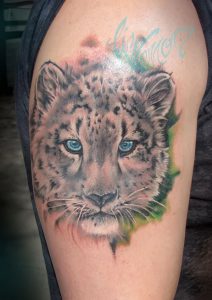 фото тату Леопард от 18.11.2017 №086 - tattoo Leopard - tattoo-photo.ru