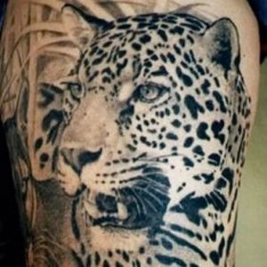 фото тату Леопард от 18.11.2017 №095 - tattoo Leopard - tattoo-photo.ru