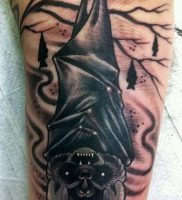 фото тату Летучая мышь от 19.11.2017 №010 — tattoo Bat — tattoo-photo.ru