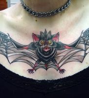 фото тату Летучая мышь от 19.11.2017 №013 — tattoo Bat — tattoo-photo.ru