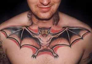 фото тату Летучая мышь от 19.11.2017 №026 - tattoo Bat - tattoo-photo.ru