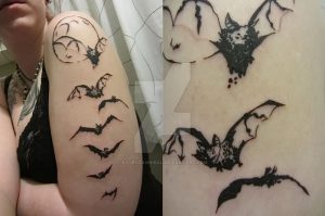 фото тату Летучая мышь от 19.11.2017 №042 - tattoo Bat - tattoo-photo.ru