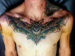 фото тату Летучая мышь от 19.11.2017 №047 - tattoo Bat - tattoo-photo.ru