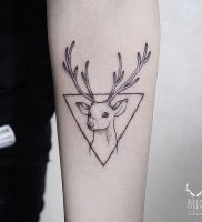 фото тату Олень от 15.11.2017 №006 — tattoo Deer — tattoo-photo.ru