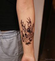 фото тату Олень от 15.11.2017 №014 — tattoo Deer — tattoo-photo.ru
