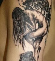 фото тату ангел от 14.11.2017 №012 — tattoo angel — tattoo-photo.ru