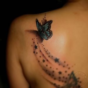 фото тату бабочка от 14.11.2017 №005 - butterfly tattoos - tattoo-photo.ru