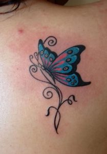 фото тату бабочка от 14.11.2017 №013 - butterfly tattoos - tattoo-photo.ru