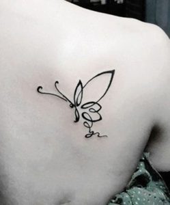 фото тату бабочка от 14.11.2017 №018 - butterfly tattoos - tattoo-photo.ru