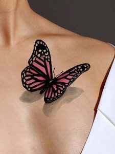 фото тату бабочка от 14.11.2017 №031 - butterfly tattoos - tattoo-photo.ru
