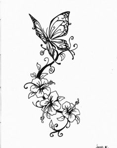 фото тату бабочка от 14.11.2017 №063 - butterfly tattoos - tattoo-photo.ru