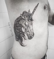 фото тату единорог от 14.11.2017 №009 — unicorn tattoo — tattoo-photo.ru