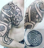 фото тату кельтские узоры от 23.11.2017 №002 — tattoo celtic patterns — tattoo-photo.ru