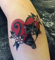 фото тату кот от 19.11.2017 №003 — cat tattoo — tattoo-photo.ru