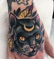 фото тату кот от 19.11.2017 №008 — cat tattoo — tattoo-photo.ru