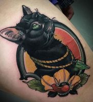 фото тату кот от 19.11.2017 №013 — cat tattoo — tattoo-photo.ru