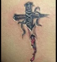 фото тату крест от 23.11.2017 №003 — tattoo cross — tattoo-photo.ru