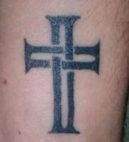 фото тату крест от 23.11.2017 №010 — tattoo cross — tattoo-photo.ru