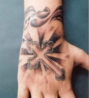 фото тату крест от 23.11.2017 №019 — tattoo cross — tattoo-photo.ru