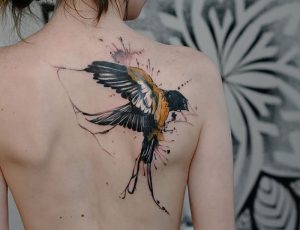 фото тату ласточка от 18.11.2017 №004 - tattoo swallow - tattoo-photo.ru