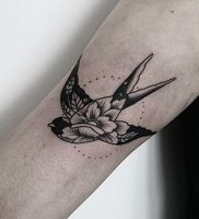 фото тату ласточка от 18.11.2017 №015 — tattoo swallow — tattoo-photo.ru 2352342