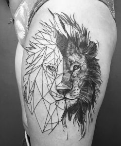фото тату лев от 18.11.2017 №009 - tattoo lion - tattoo-photo.ru