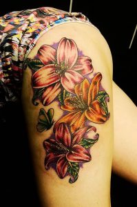 фото тату лилия от 19.11.2017 №008 - tattoo lily - tattoo-photo.ru