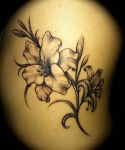 фото тату лилия от 19.11.2017 №016 - tattoo lily - tattoo-photo.ru