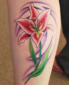 фото тату лилия от 19.11.2017 №028 - tattoo lily - tattoo-photo.ru