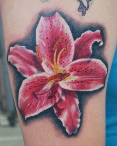 фото тату лилия от 19.11.2017 №053 - tattoo lily - tattoo-photo.ru