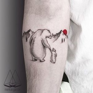 фото тату медведь от 17.11.2017 №101 - bear tattoo - tattoo-photo.ru