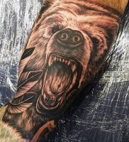 фото тату медведь от 17.11.2017 №103 — bear tattoo — tattoo-photo.ru