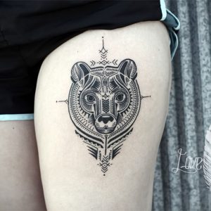 фото тату медведь от 17.11.2017 №109 - bear tattoo - tattoo-photo.ru