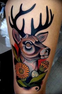 фото тату с животными от 14.11.2017 №023 - animal tattoos - tattoo-photo.ru