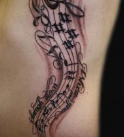фото тату с нотами от 16.11.2017 №003 — tattoo with notes — tattoo-photo.ru
