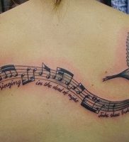 фото тату с нотами от 16.11.2017 №005 — tattoo with notes — tattoo-photo.ru