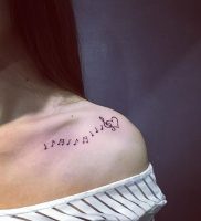 фото тату с нотами от 16.11.2017 №014 — tattoo with notes — tattoo-photo.ru