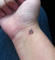 фото тату с нотами от 16.11.2017 №015 — tattoo with notes — tattoo-photo.ru